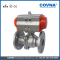 Pneumatic/auto Flange Ball Valve (Two-Piece), pneumatic actuated ball valve